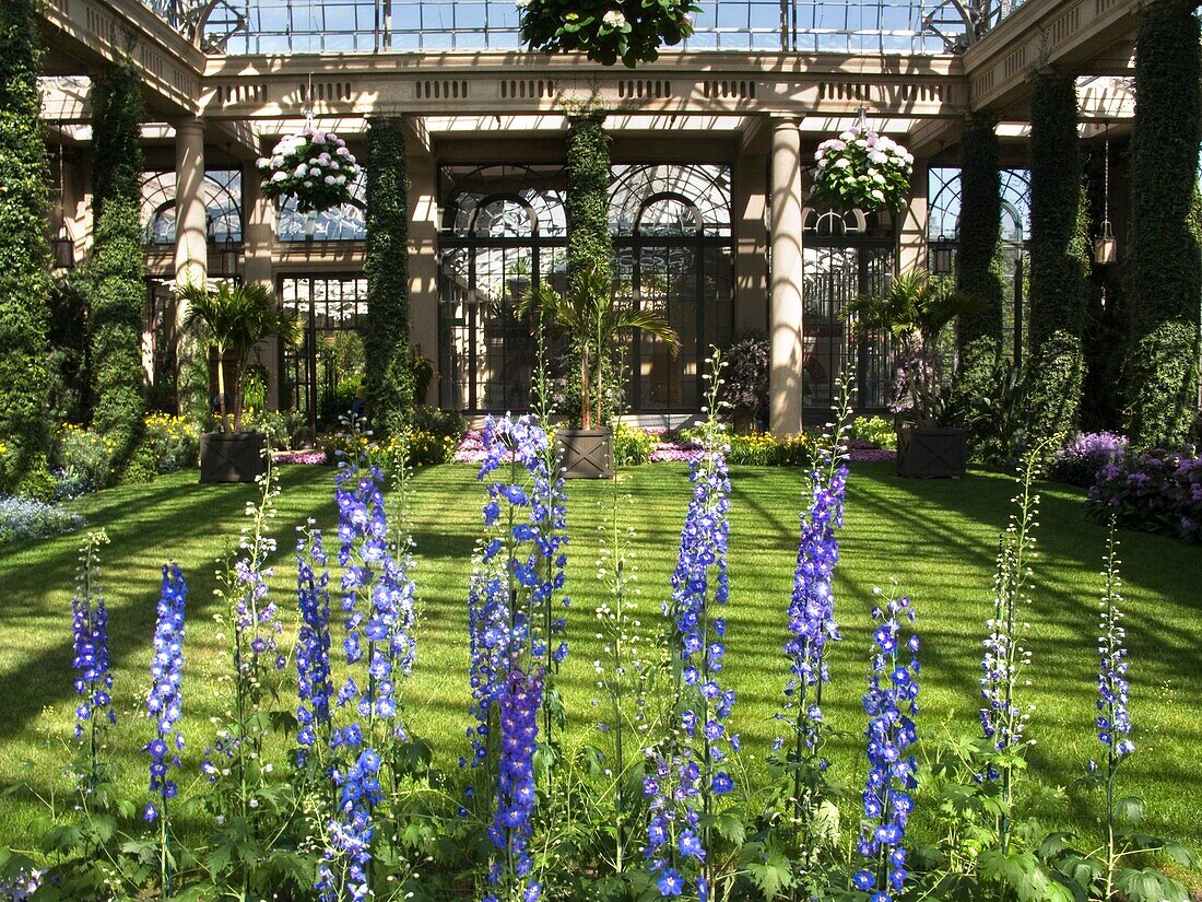 CONSERVATORY LONGWOOD BOTANICAL GARDENS KENNETT SQUARE CHESTER COUNTY PENNSYLVANIA USA