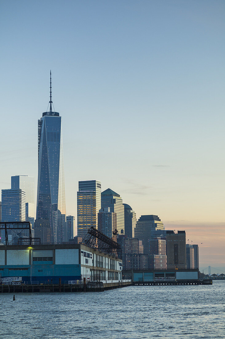 USA, New York, New York City, Lower Manhattan, view of the Freedom Tower.