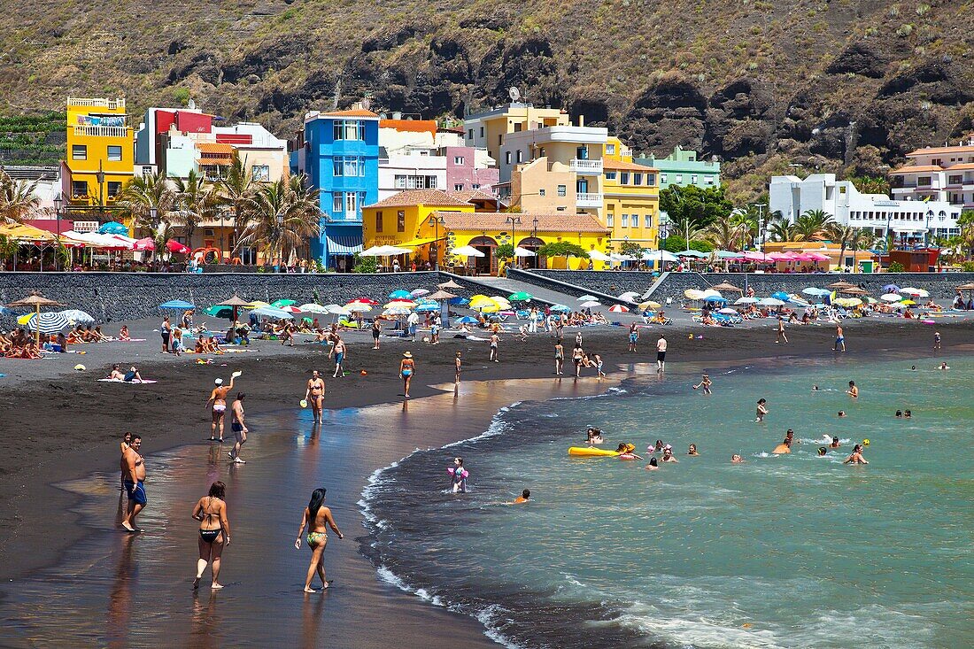 Playa del Puerto  Pueblo Tazacorte  Isla La Palma  Provincia Santa Cruz  Islas Canarias  España.