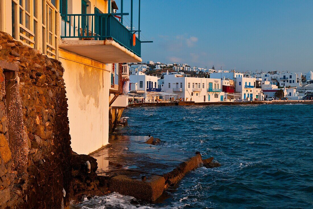 Little Venice District, Mykonos Island, Greece.