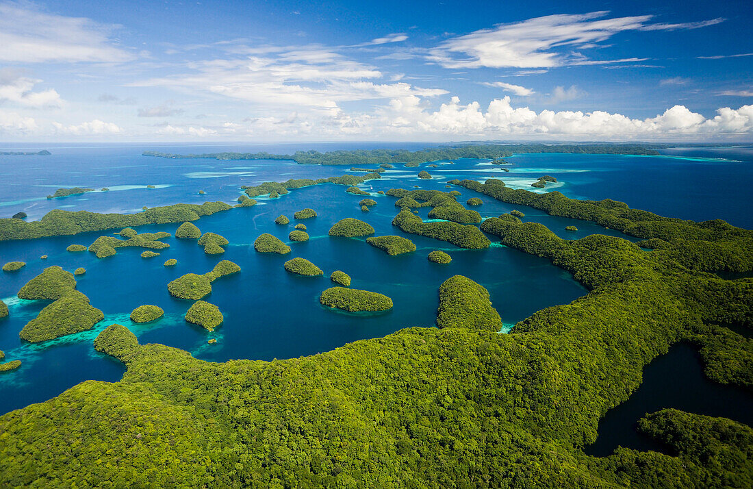 Luftbild von Palau, Mikronesien, Palau, Aerial View of Palau Islands, Micronesia, Palau