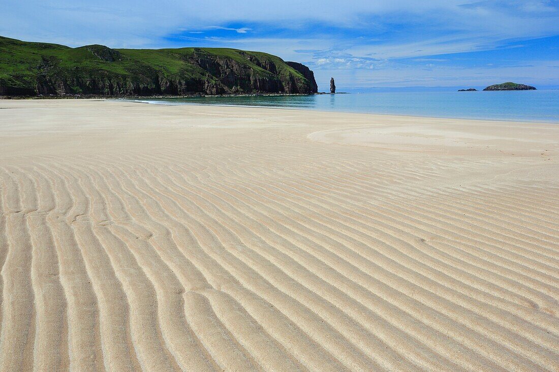 Sandy beach in Noth West of Scotland.