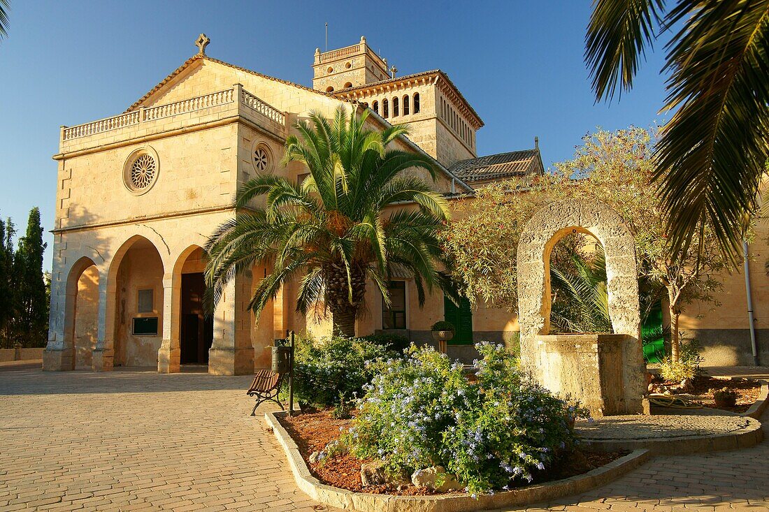 Parish Church of Our Lady of Atocha XVI century Ariany Mallorca Illes Balears Es Pla Spain.