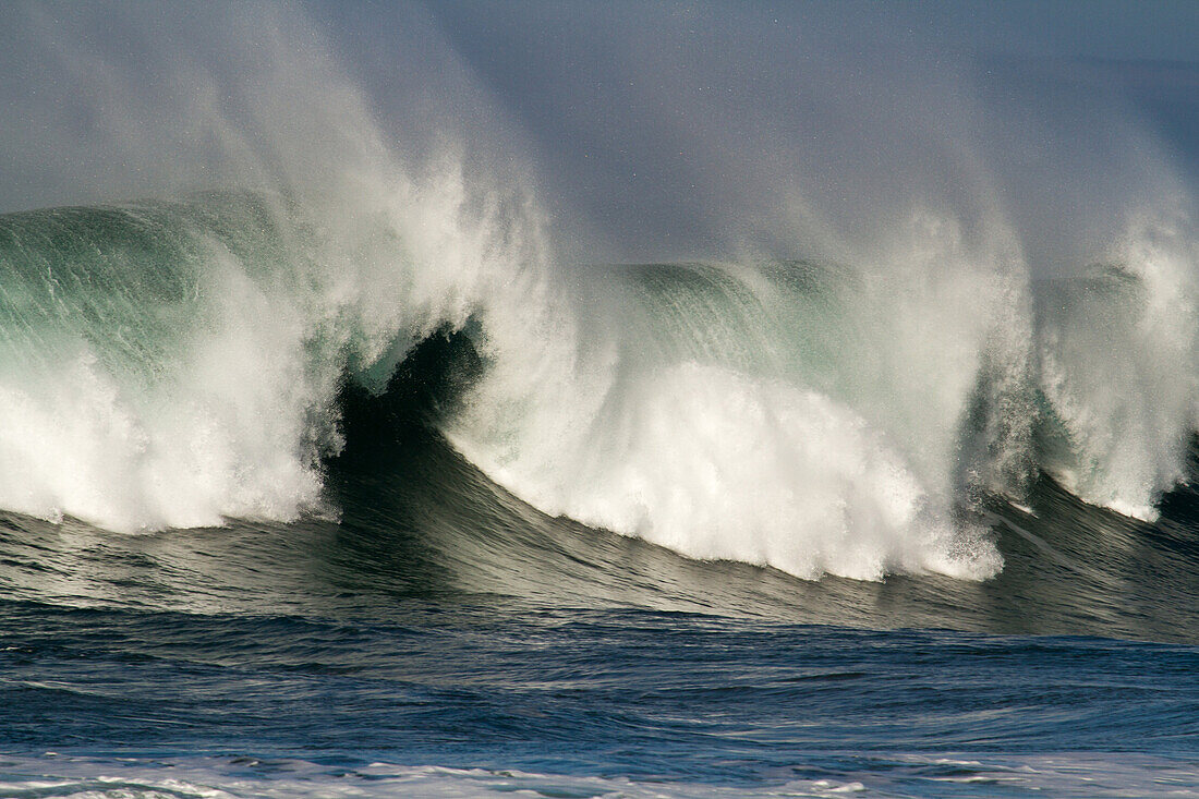 Waves in Morro Bay, California, USA.