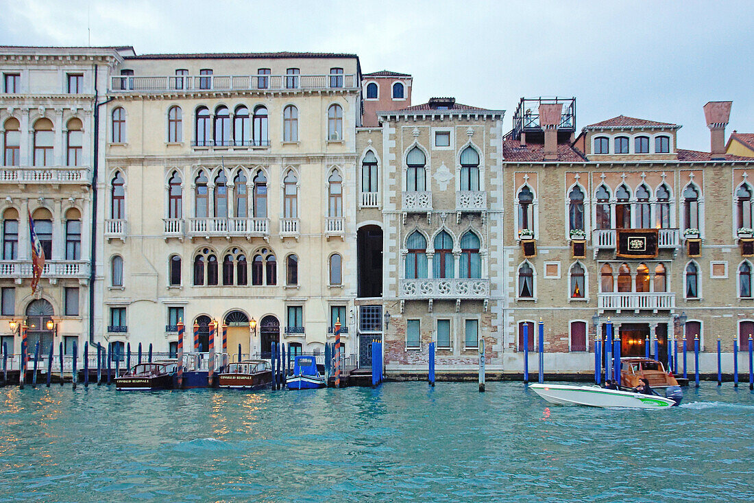 Venice (Italy). Palaces on the Grand Canal in Venice.