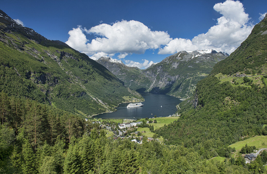 The beautiful UNESCO World Heritage site of Geirangerfjord, Norway.
