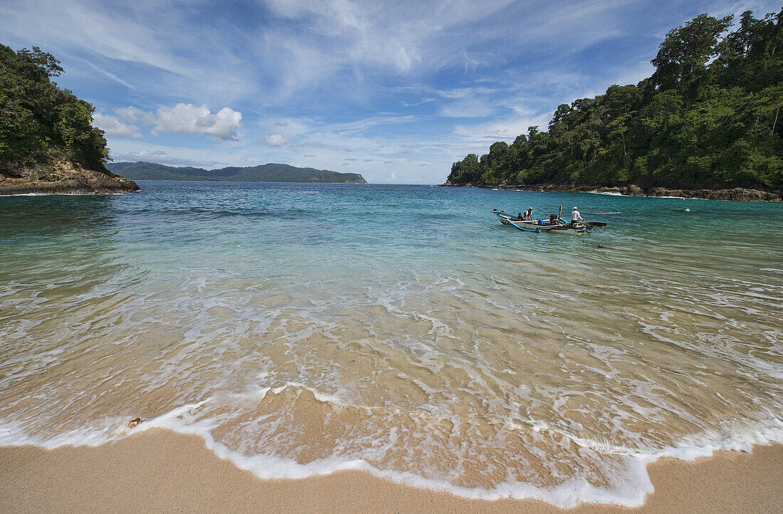 beautiful Teluk Hijau beach, Meru Betiri National Park, Java, Indonesia.