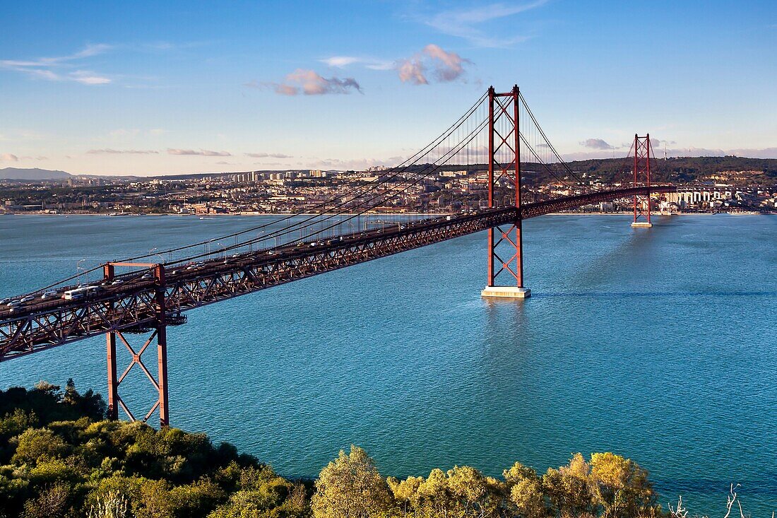 25th of April Suspension Bridge in Lisbon, Portugal