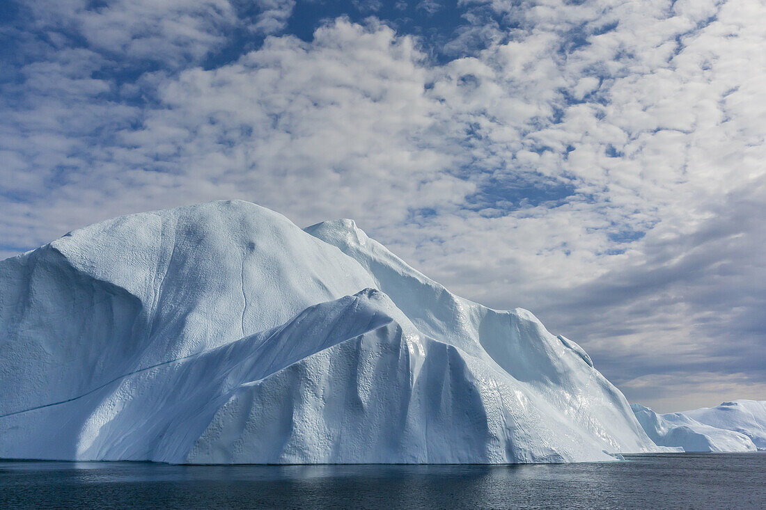 Huge icebergs calved from the Ilulissat Glacier, a UNESCO World Heritage Site, Ilulissat, Greenland.