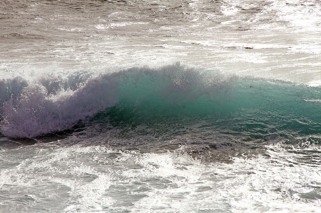 Waves Agaete Gran Canaria Spain.