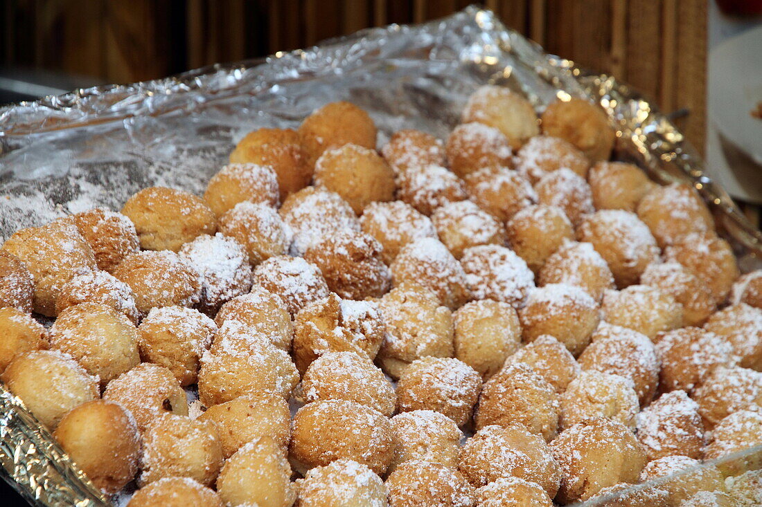 Christmas sweets, market in Frankfurt am Main Germany.