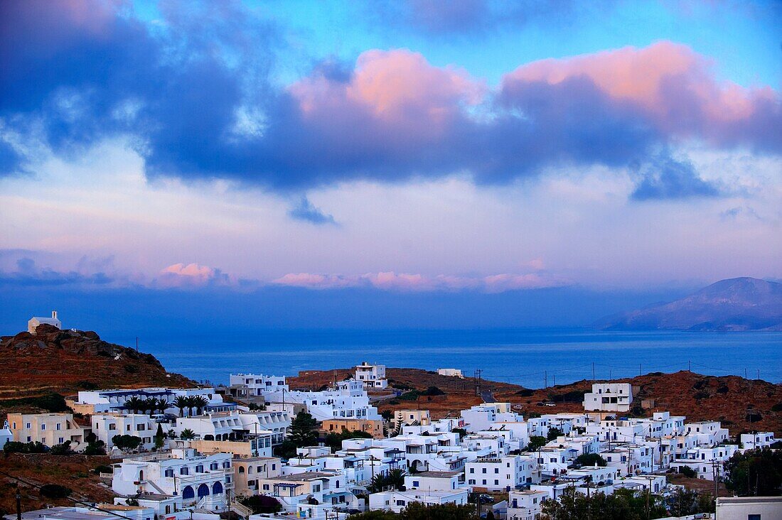 Sunrise over the Cyclades Island of Ios, Greece
