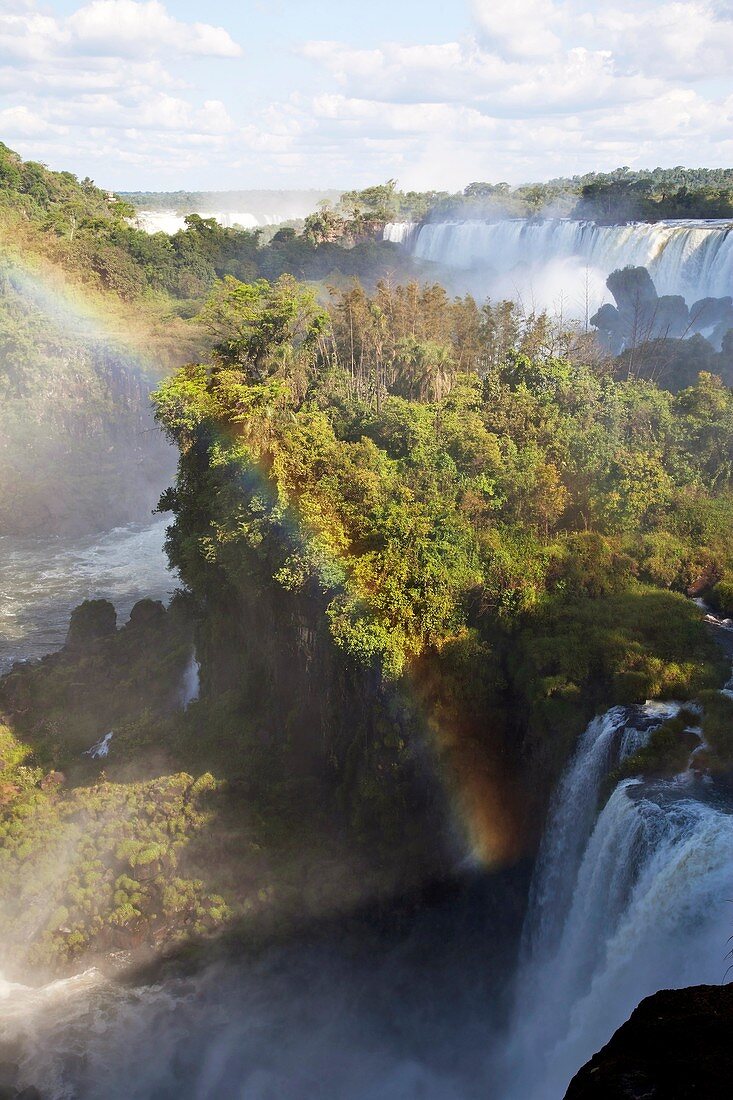 Iguazu Falls with rainbow, Iguazu National Park, Argentina