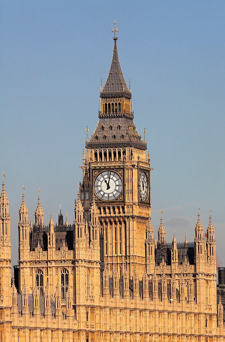 Big Ben and the Houses of Parliament, Westminster, London, UK