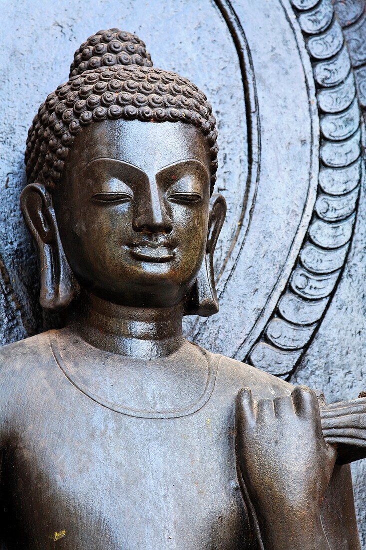 Nepal - Kathmandu - Monkey Temple - Shakyamuni statue