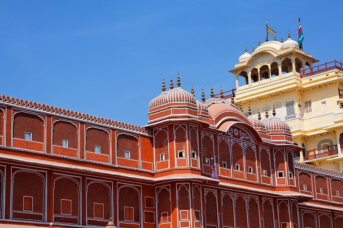 The royal residence at the City Palace, Jaipur, Rajasthan, India