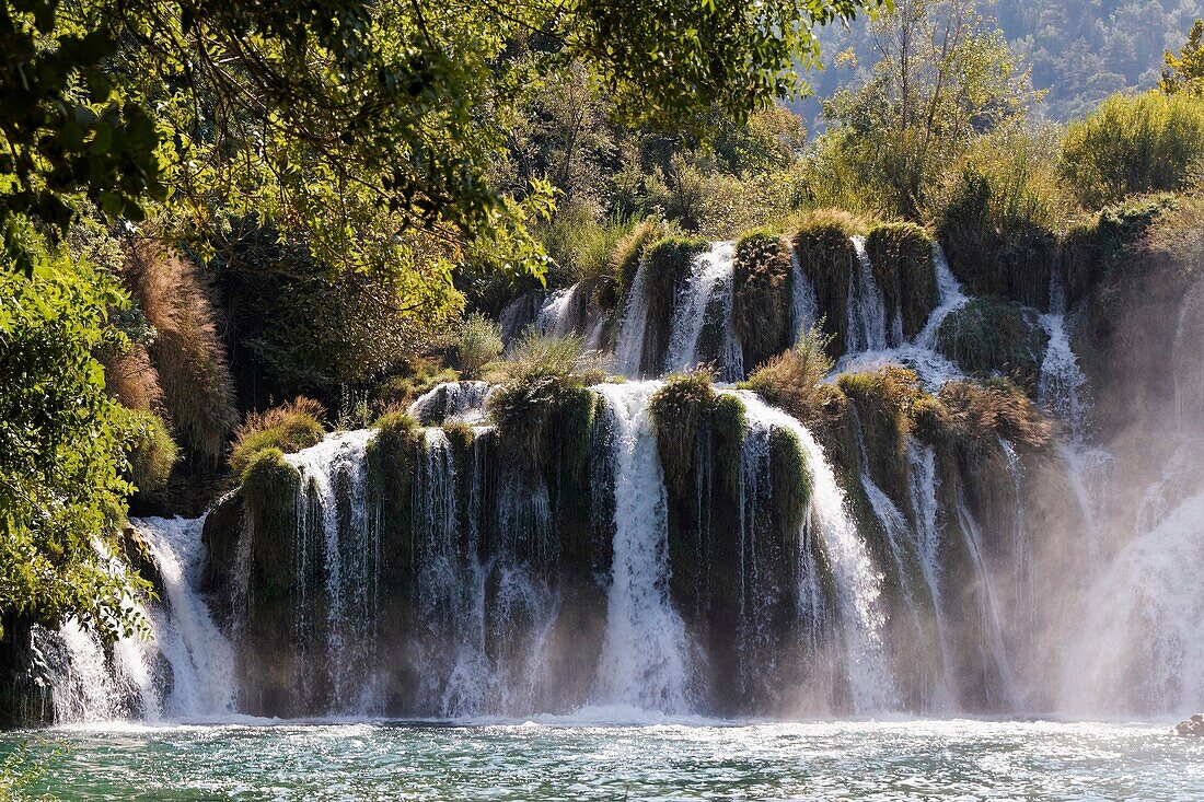 Krka waterfalls, Krka NP, Dalmatia, Croatia, Europe