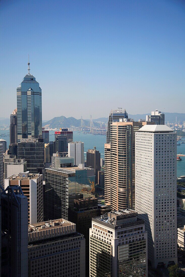 China, Hong Kong, Central District skyscrapers