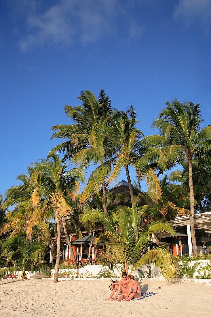 Mauritius, Trou aux Biches, beach, people