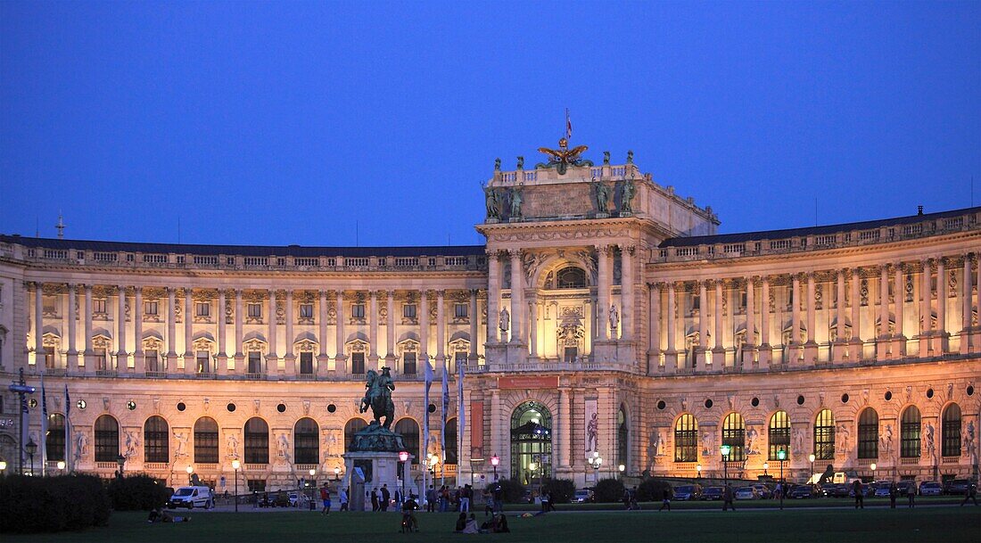 Austria, Vienna, Hofburg, Palace, Neue Burg.