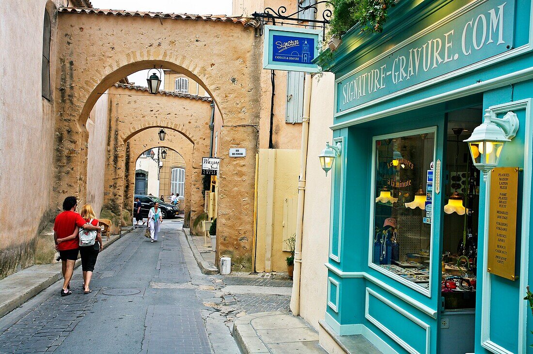 Street. Saint Tropez. Cote dazur. Riviera. France.