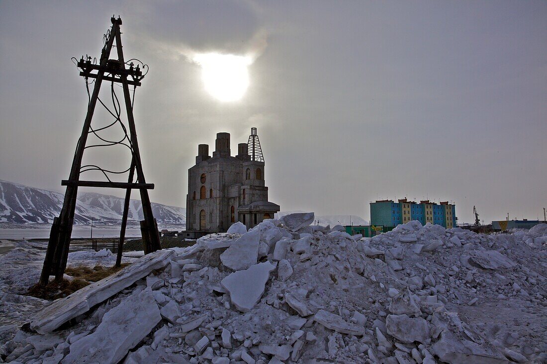 Port of Egwekinot at the Bering Sea, Chukotka Autonomous Okrug, Siberia, Russia