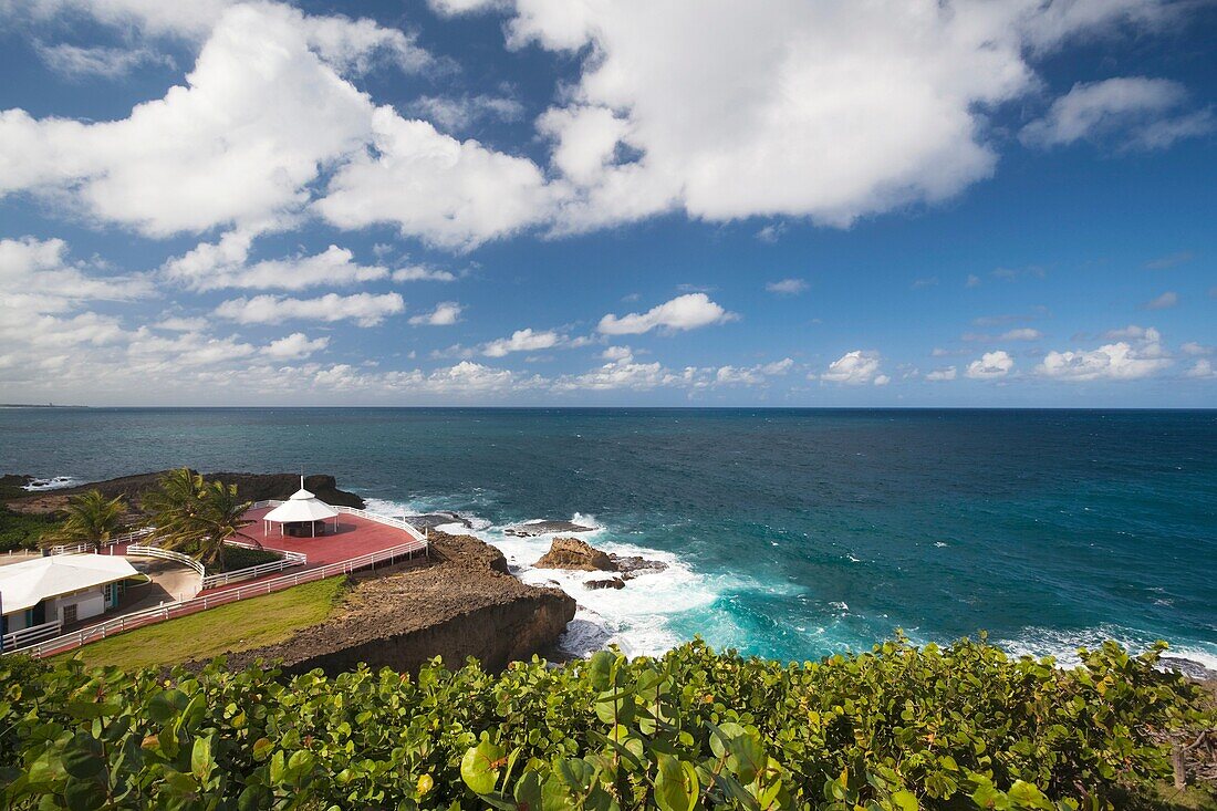 Puerto Rico, North Coast, Arecibo, Arecibo Lighthouse Park, coastlline.