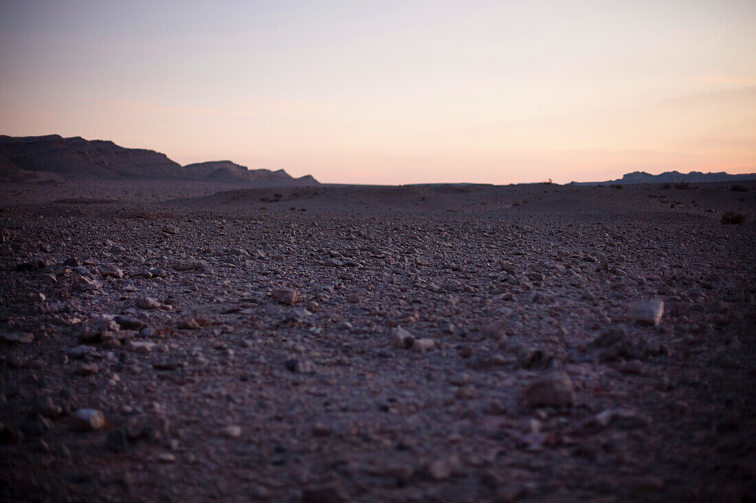Abendstimmung in der Wüste, Machtesch Ramon, Wüste Negev, Israel