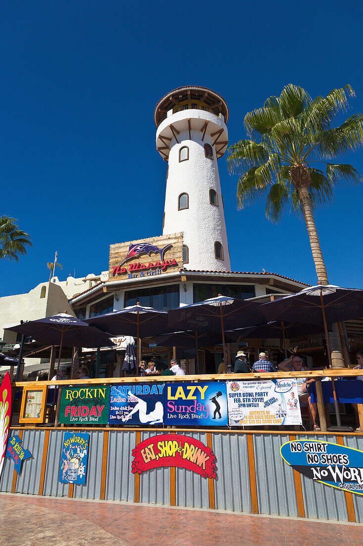 Cabo San Lucas, Mexico, Cabo, Mexican, No Worrys, restaurant, bar, resort, Baja California, city, people, vertical