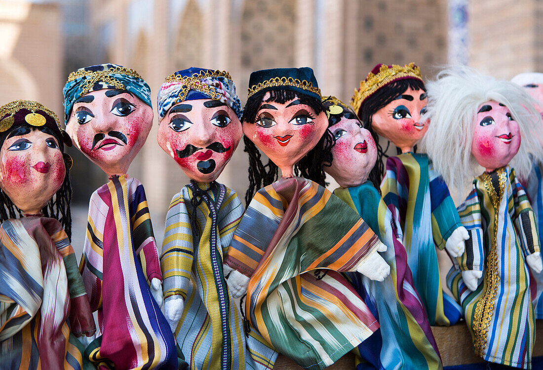 world heritage, Khiva, Khorezm, Region, Uzbekistan, Central Asia, Asia, colourful, crafts, dolls, local, traditional