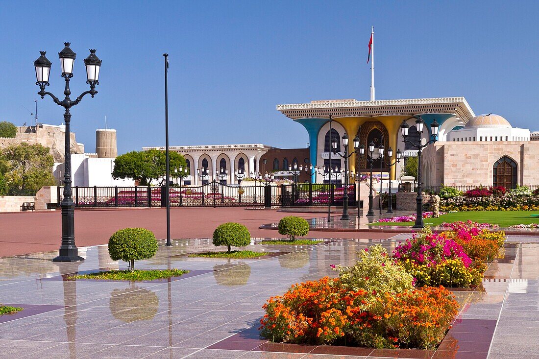 The Al Alam Royal Palace in Muscat, Oman