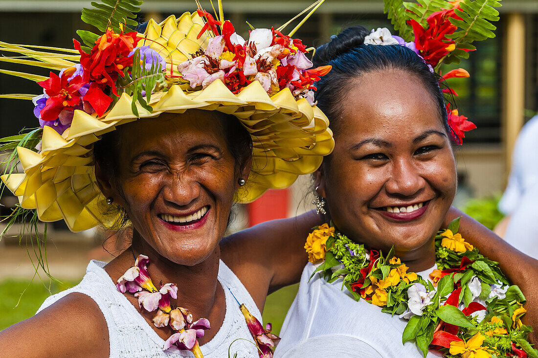 Bastille Day celebration, village of Vai'anae, island of Moorea, French Polynesia.