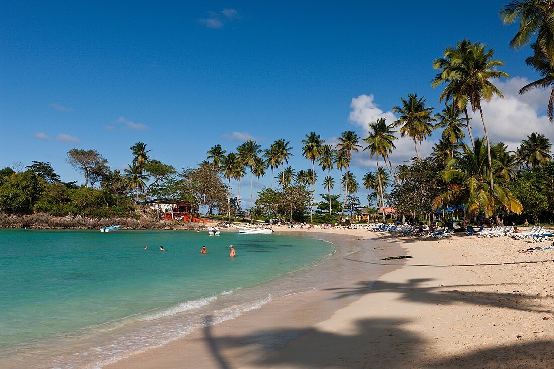 Playa Rincon Beach near Las Galeras, Samana Peninsula, Dominican Republic