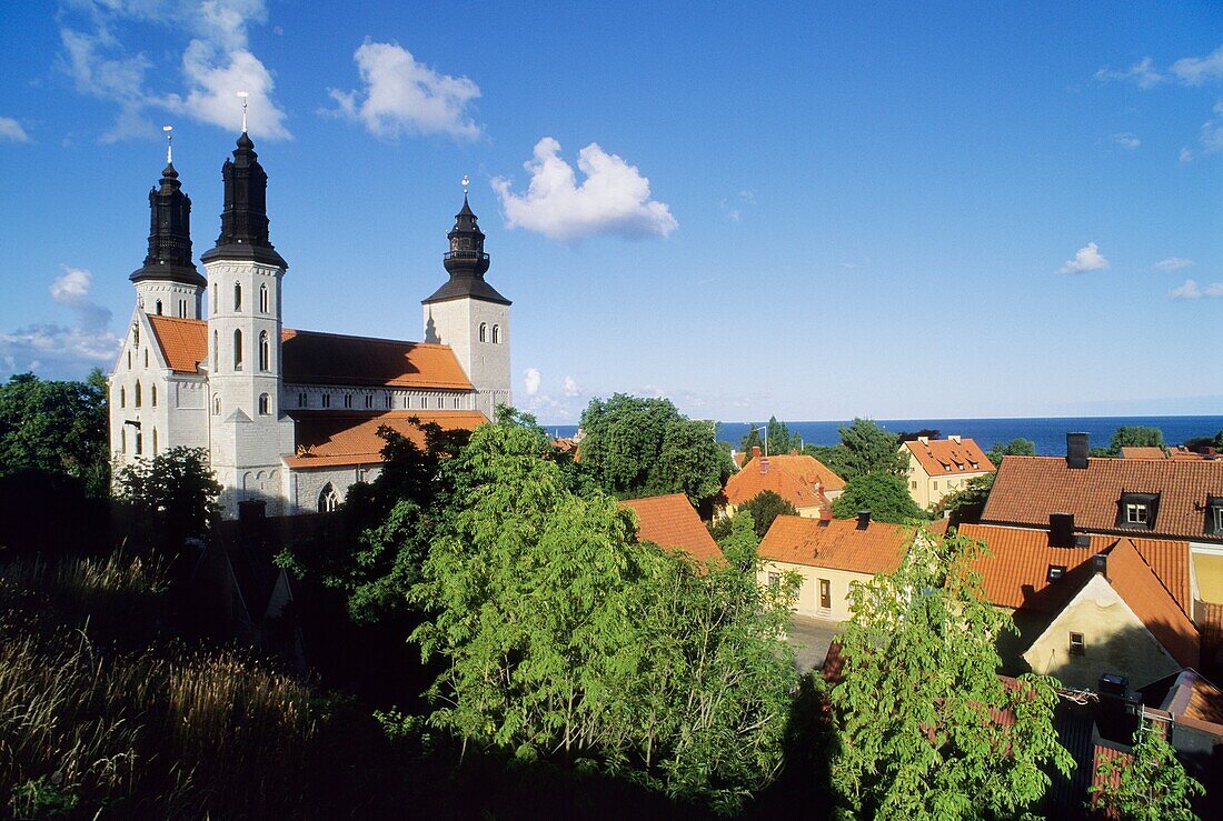 Sweden, Gotland island, World Heritage Site, The Cathedral and Hanseatic town of Visby