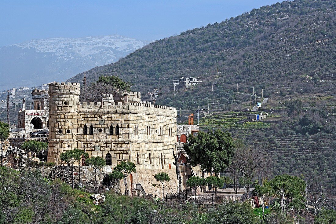 Musa castle, modern lebanese architecture, Chouf, Lebanon