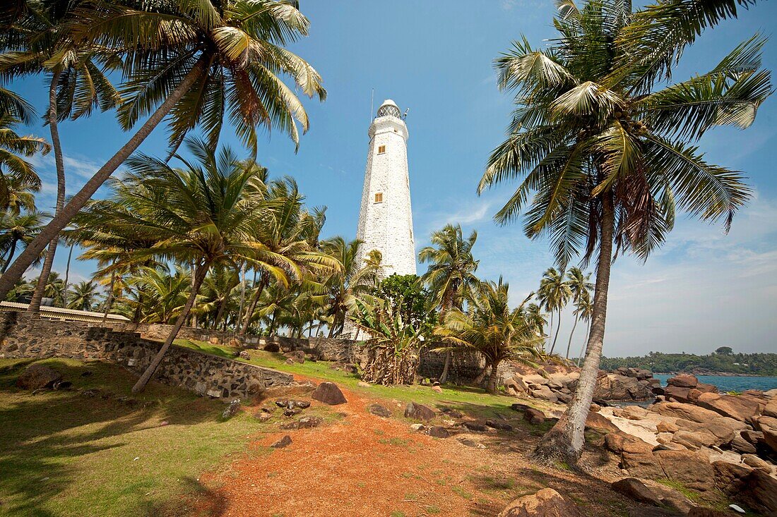 Dondra Head lighthouse on the southern tip of the island Sri Lanka