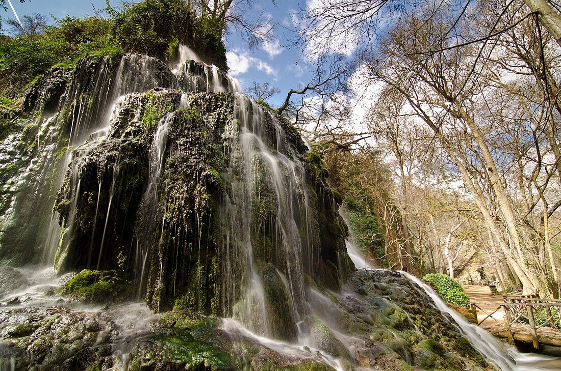 Piedra river canyon, Monasterio de Piedra Natural Park, Nuevalos, Zaragoza province, Aragon, Spain