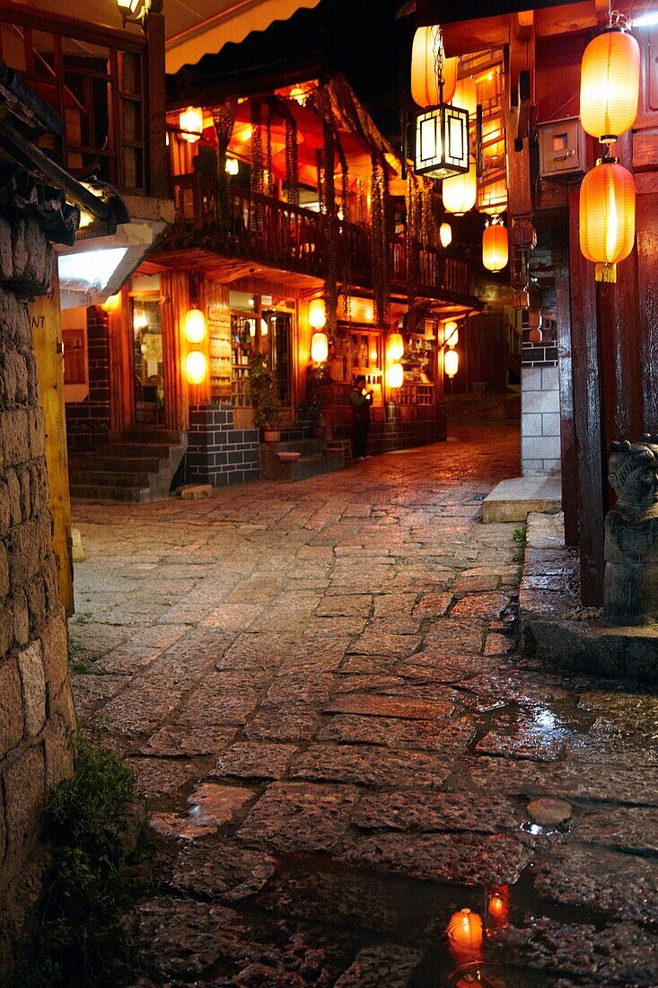 Nightlife, Old City of Lijiang, Lijiang, Yunnan, China