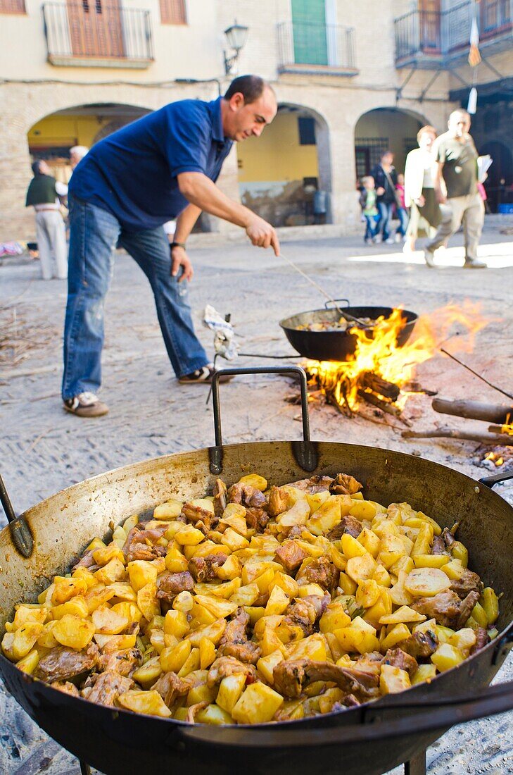 Borja village during tradicional celebration  Saragosse  Aragon, Spain