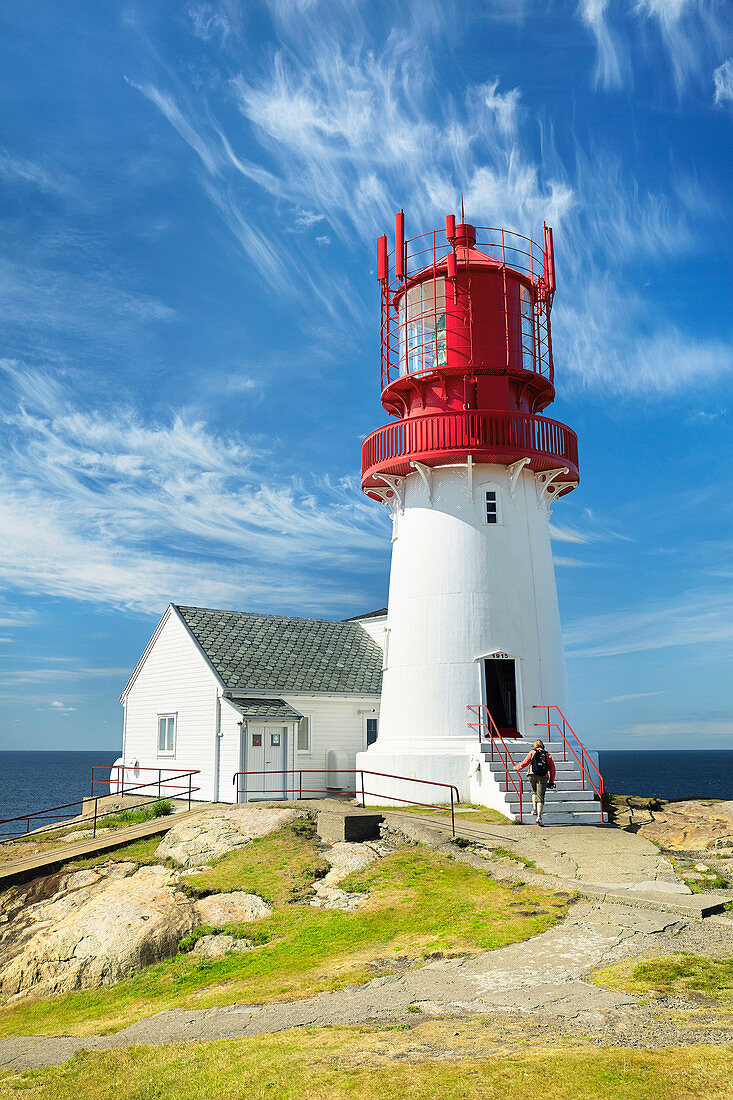 Lighthouse at Lindesnes, Norway.