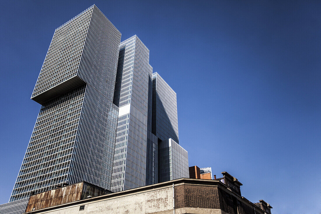 De Rotterdam von OMA (Rem Koolhaas) in Rotterdam, Niederlande.