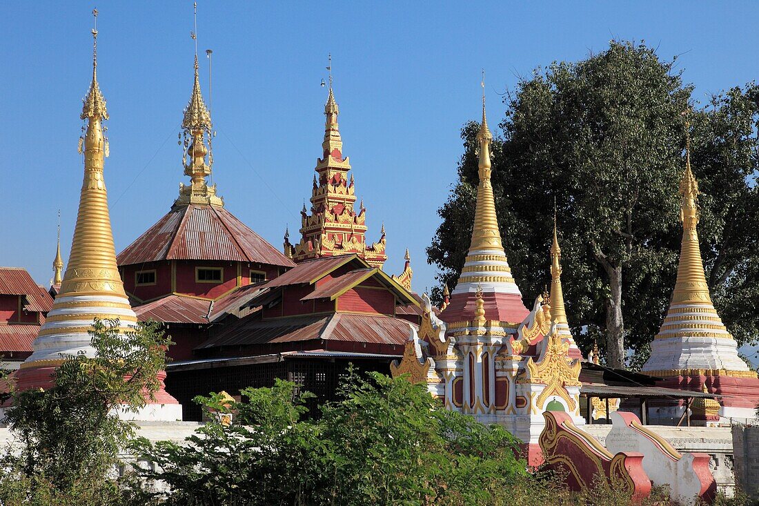 Myanmar, Burma, Nyaungshwe, Shwe Zali Pagoda,