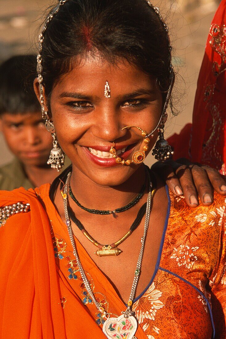 India, Rajasthan, Pushkar, woman, portrait,