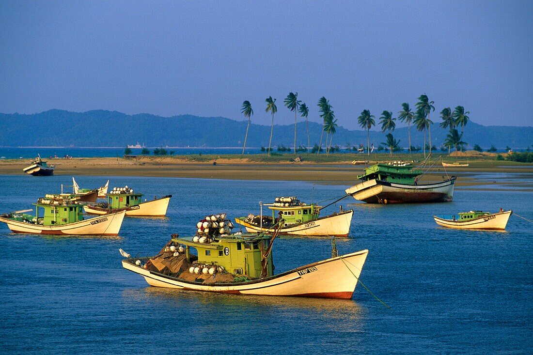 Malaysia Marang fishing boats.