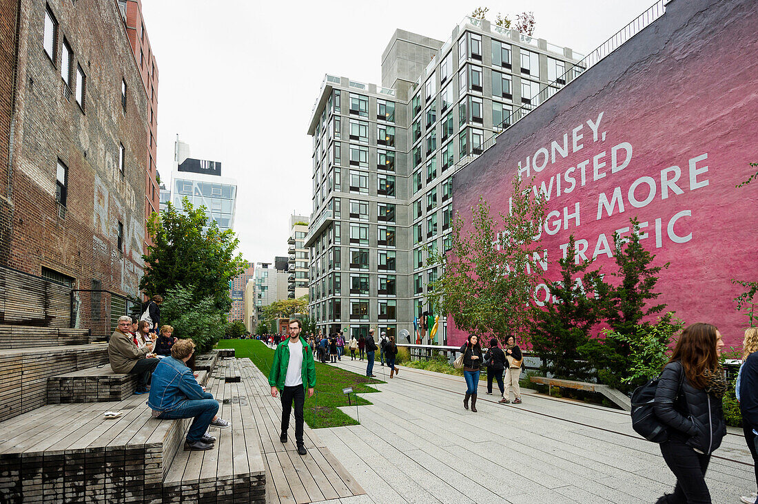 High Line Park, Chelsea, Manhattan, New York, USA