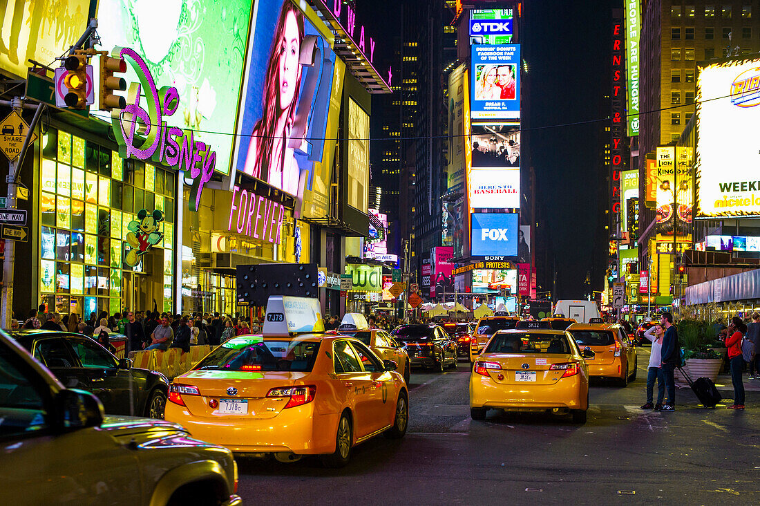 Times Square at night, Midtown, Manhattan, New York, USA