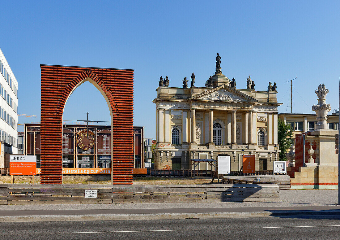 Reconstruction of the Garrison Church, Broad Street, Breite Strasse, Potsdam, Brandenburg, Germany