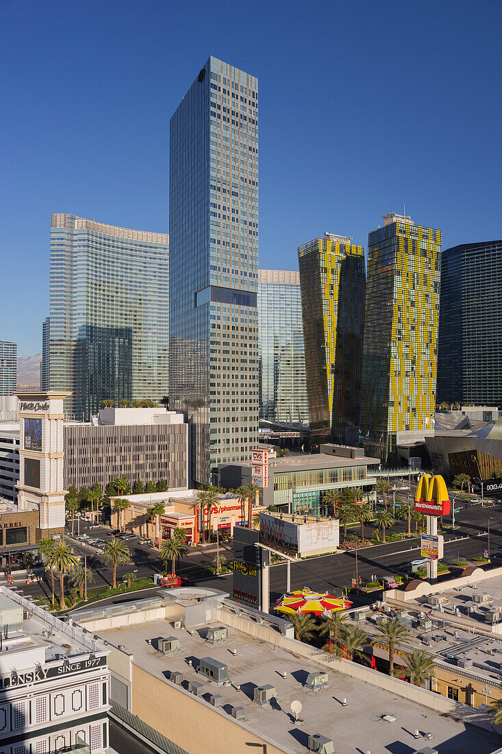 City Center Place, Veer Towers, Aria Resort, Strip, South Las Vegas Boulevard, Las Vegas, Nevada, USA