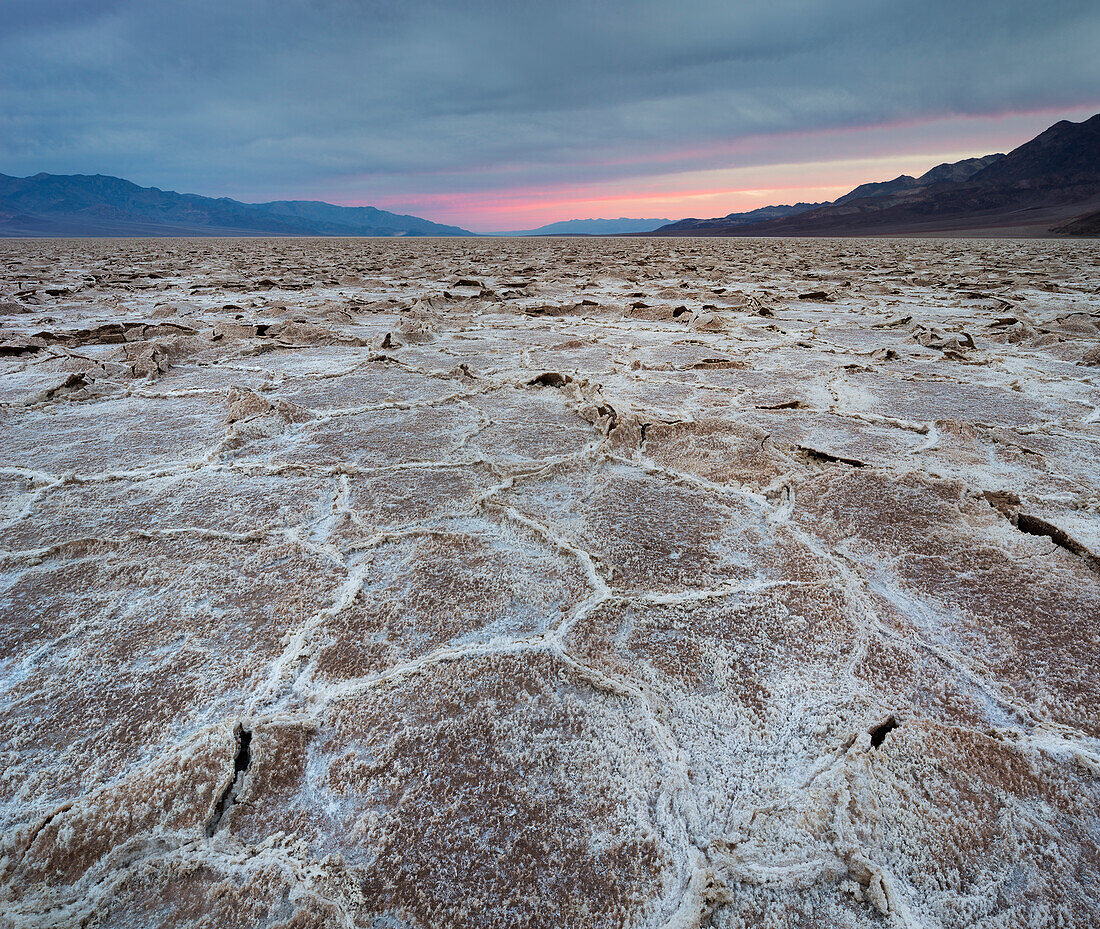 Badwater Basin, Salzsee, Death Valley National Park, Kalifornien, USA
