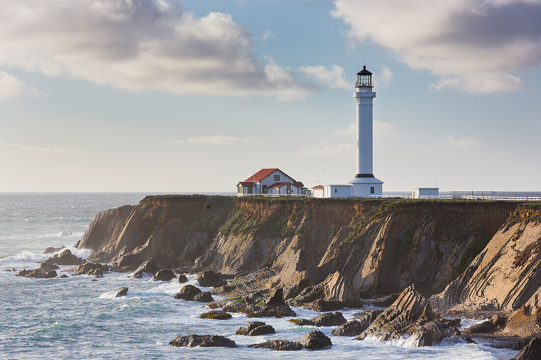 Point Arena Lighthouse and Museum, Arena Rock Marine Natural Preserve, California, United States